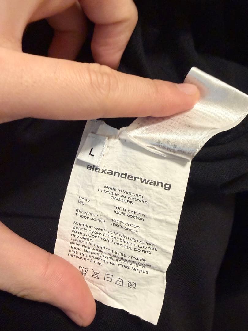 Alexanderwang ロンT ロゴ アレキサンダーワン 長袖Tシャツ