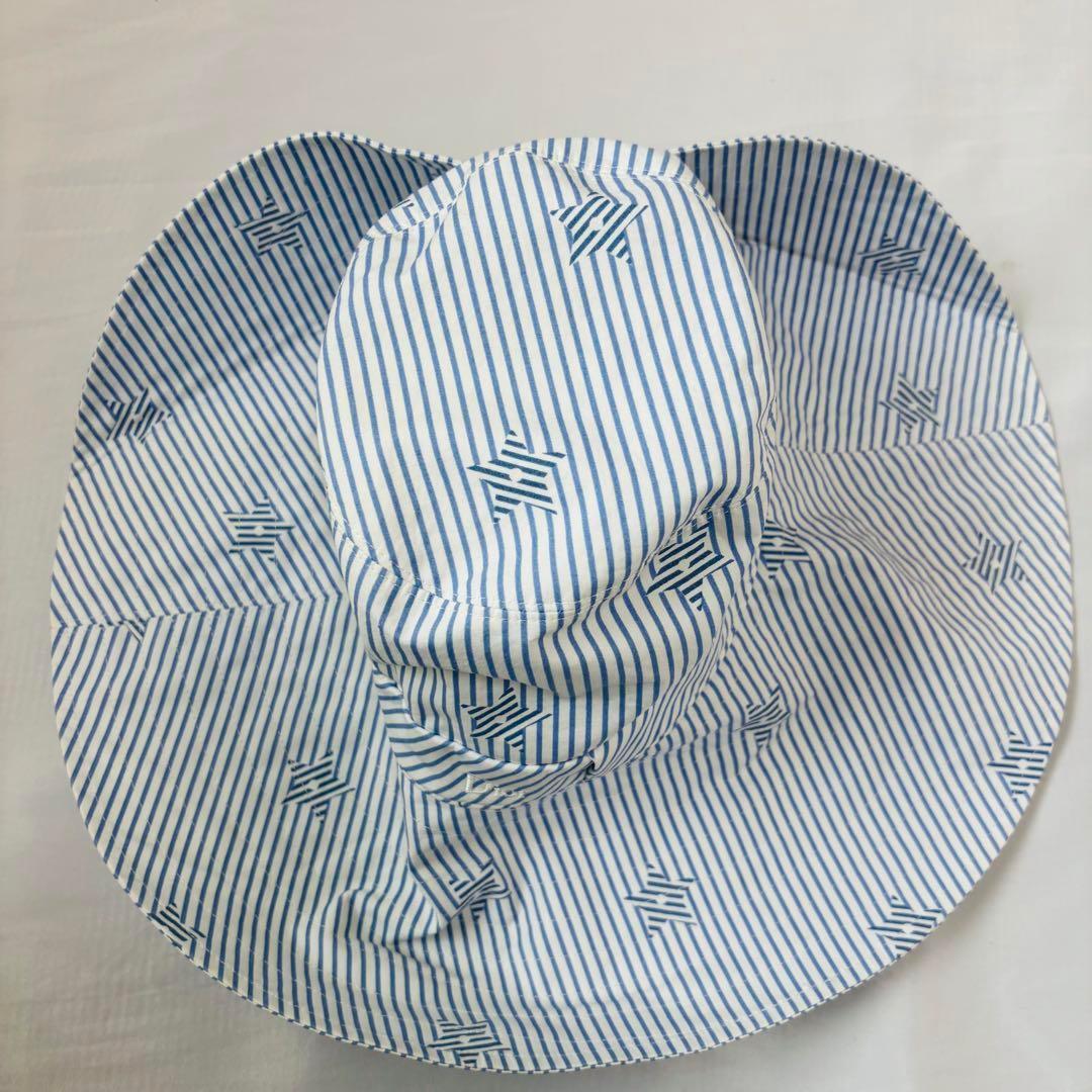 タグ付き 美品 DIOR 星 バケットハット 女優帽 コットン 青