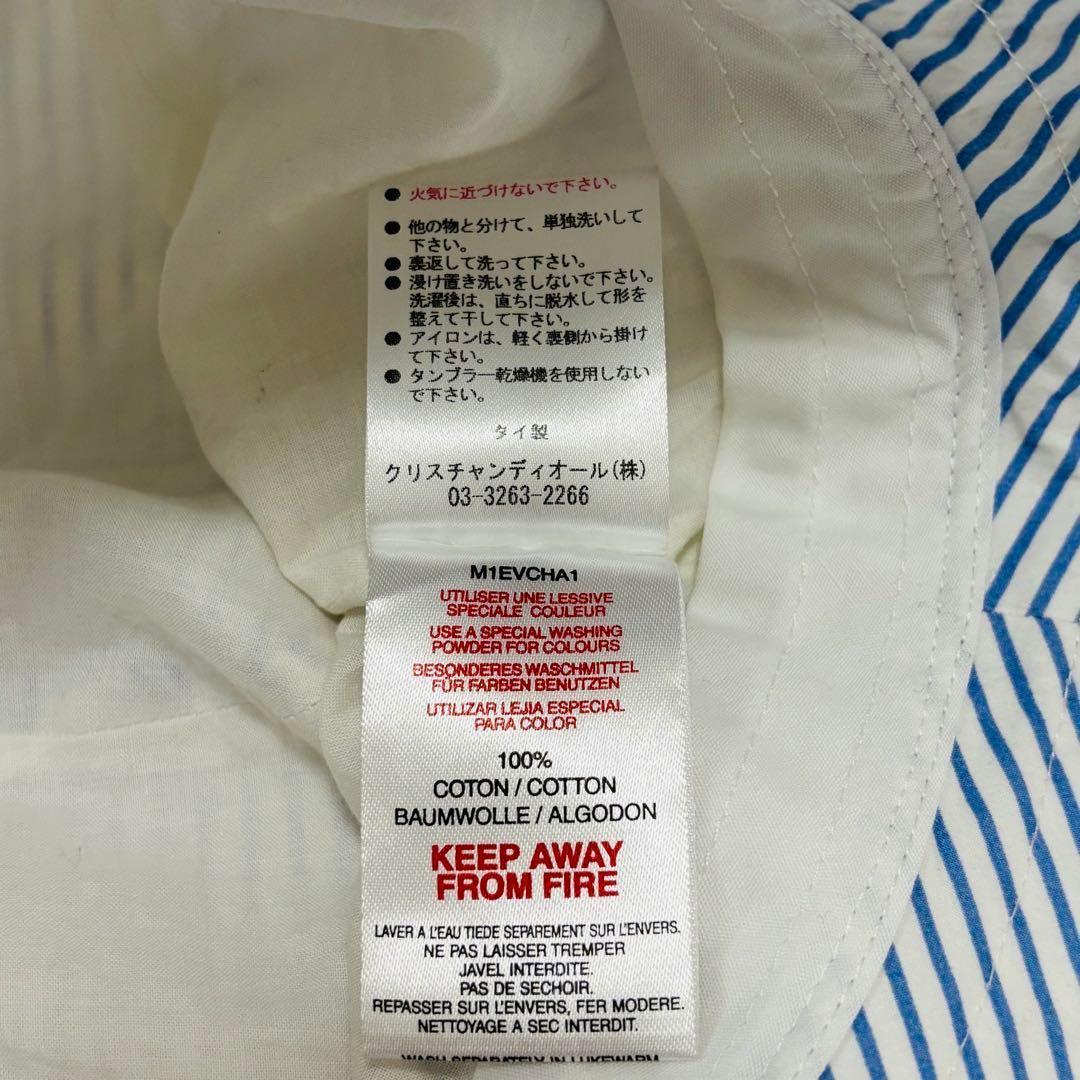 タグ付き 美品 DIOR 星 バケットハット 女優帽 コットン 青