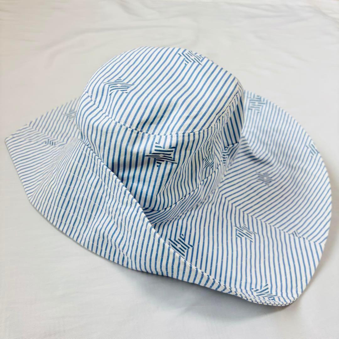 タグ付き 美品 DIOR 星 バケットハット 女優帽 コットン 青