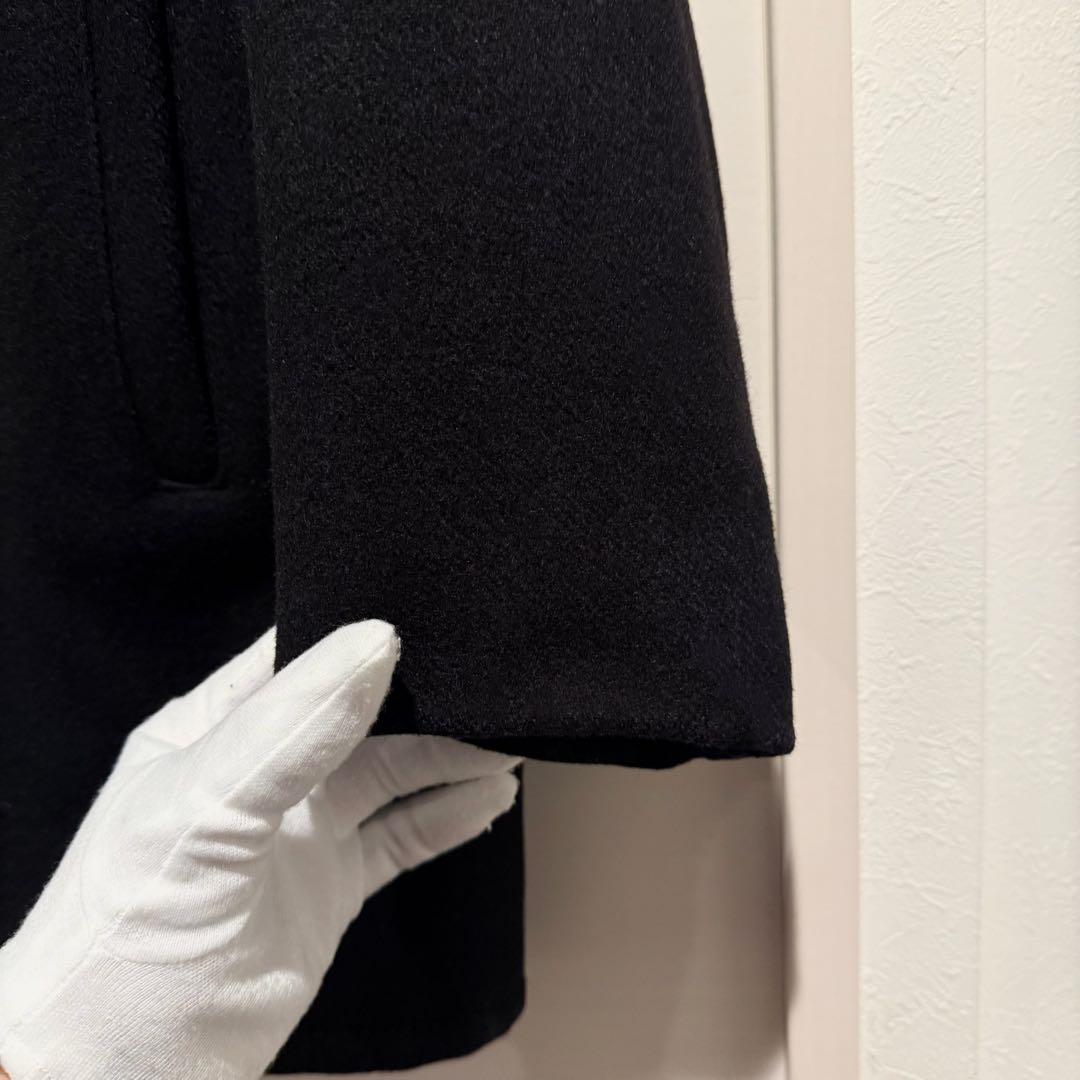 人気‼️Schott Pコートショット USA製 M 黒 ウール キルティング