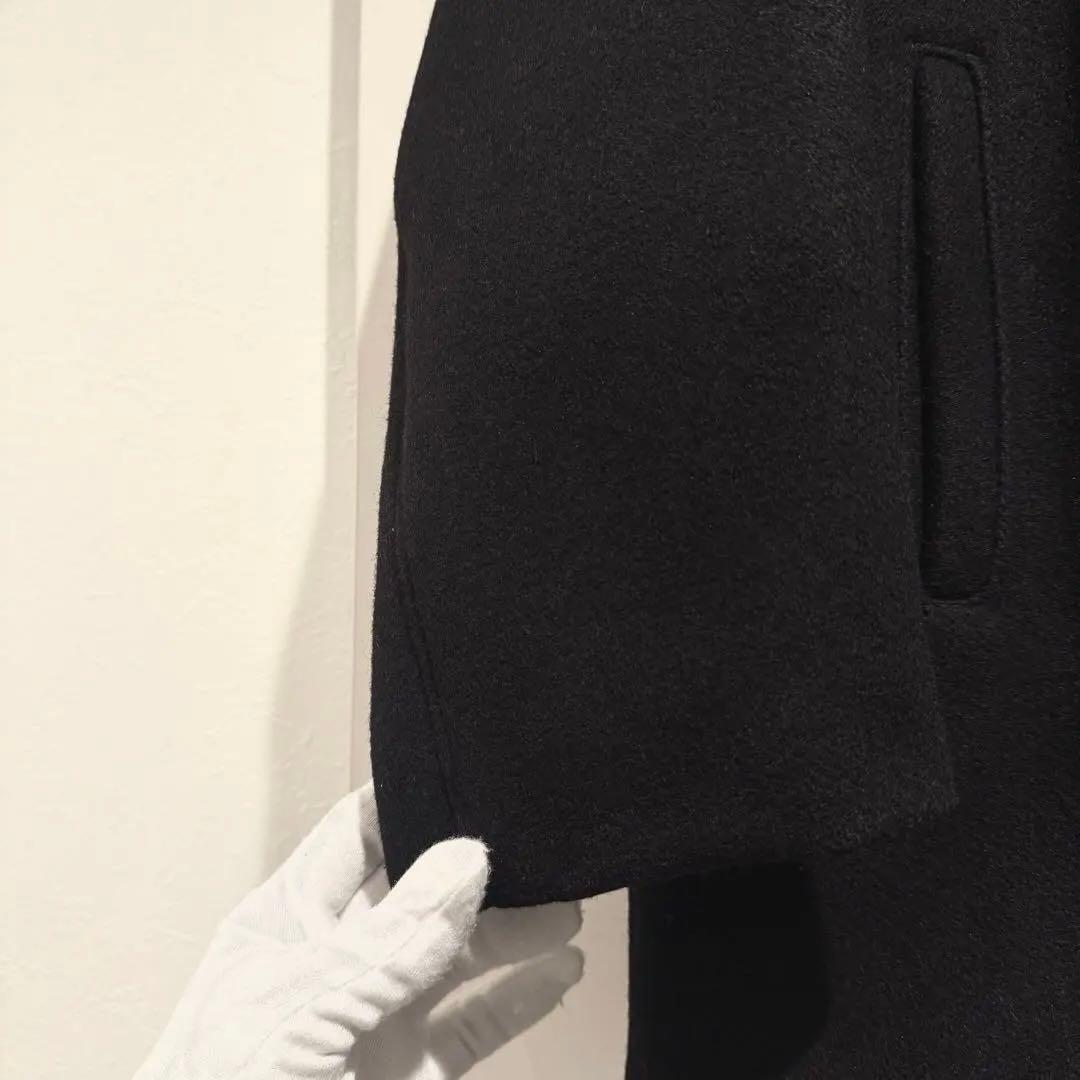 人気‼️Schott Pコートショット USA製 M 黒 ウール キルティング