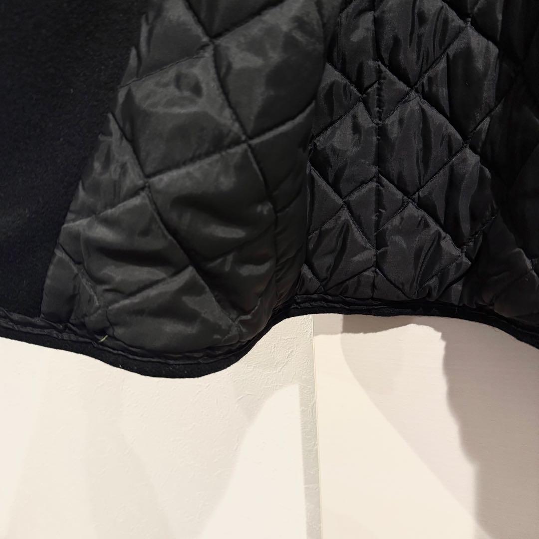 人気‼️Schott Pコートショット USA製 M 黒 ウール キルティング