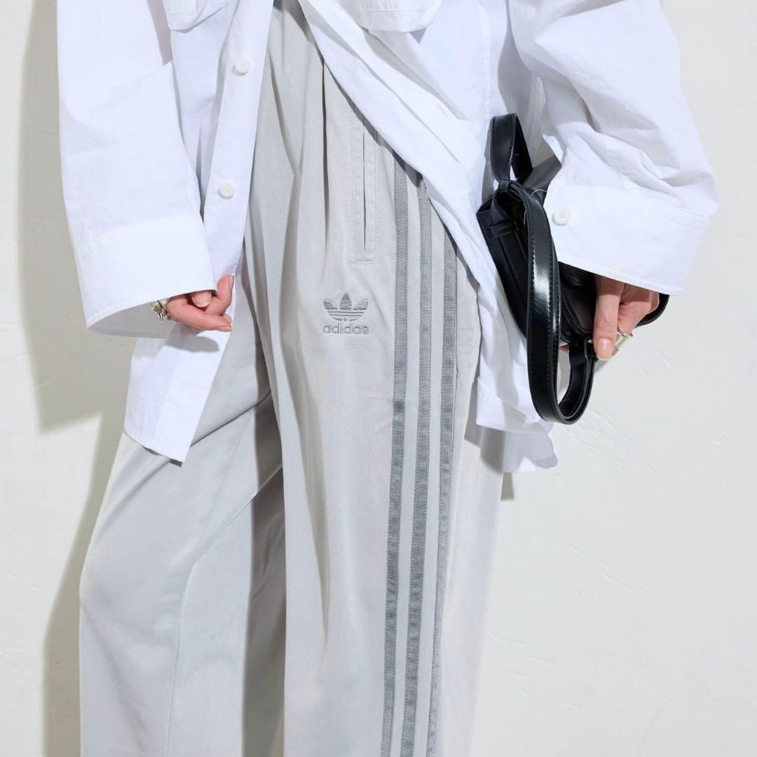 新品 アディダス クラシックス ファイヤーバード トラックパンツ グレー L