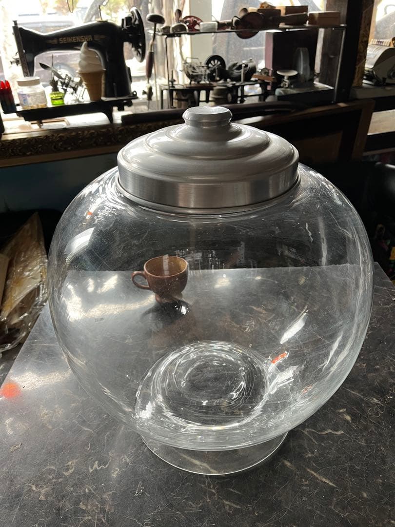 特大ガラス瓶、駄菓子瓶、金魚鉢、メダカ鉢、ドライフラワー、ガラスケース