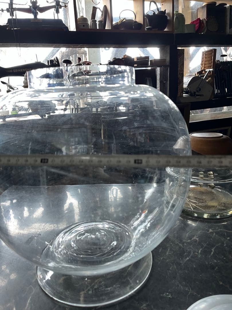 特大ガラス瓶、駄菓子瓶、金魚鉢、メダカ鉢、ドライフラワー、ガラスケース