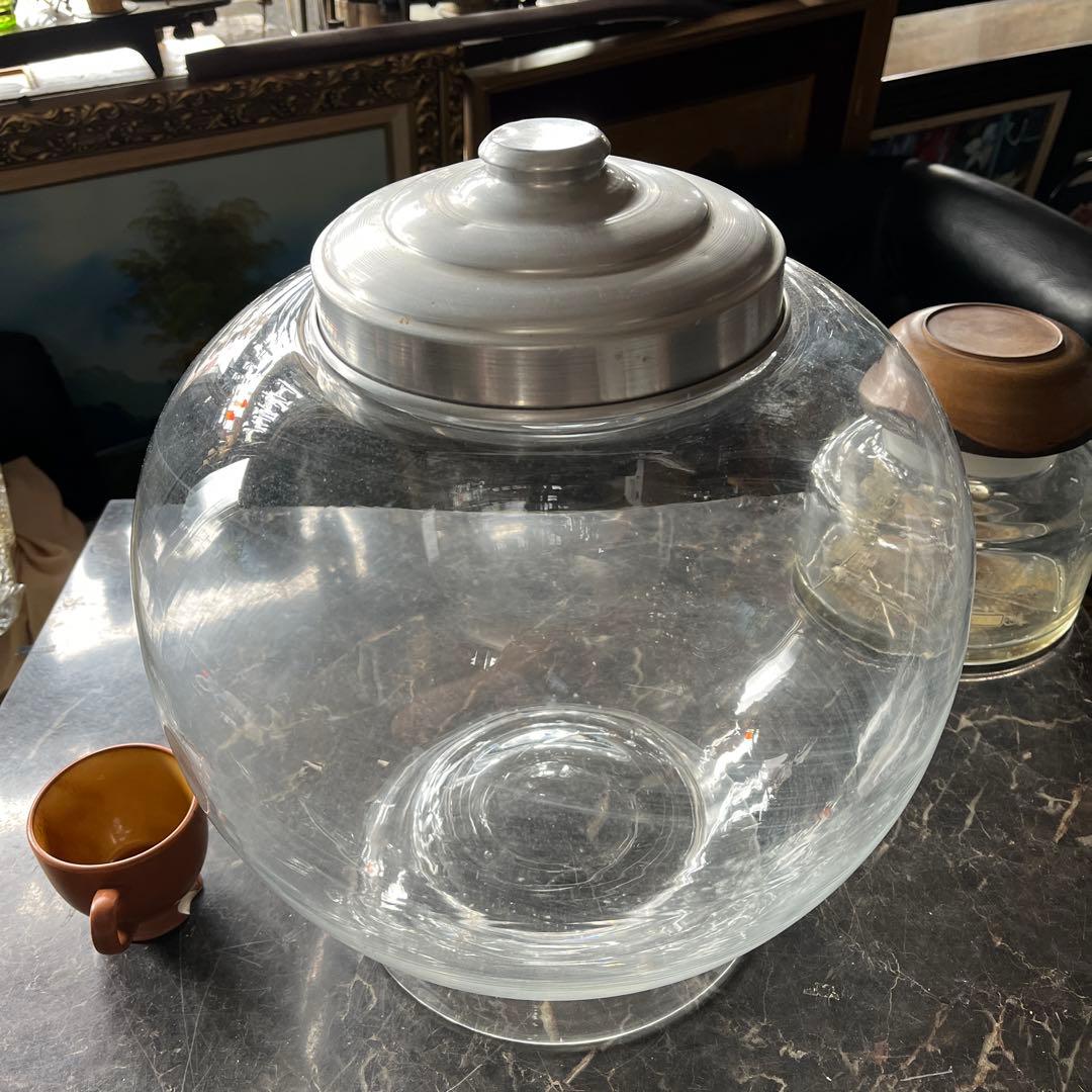 特大ガラス瓶、駄菓子瓶、金魚鉢、メダカ鉢、ドライフラワー、ガラスケース