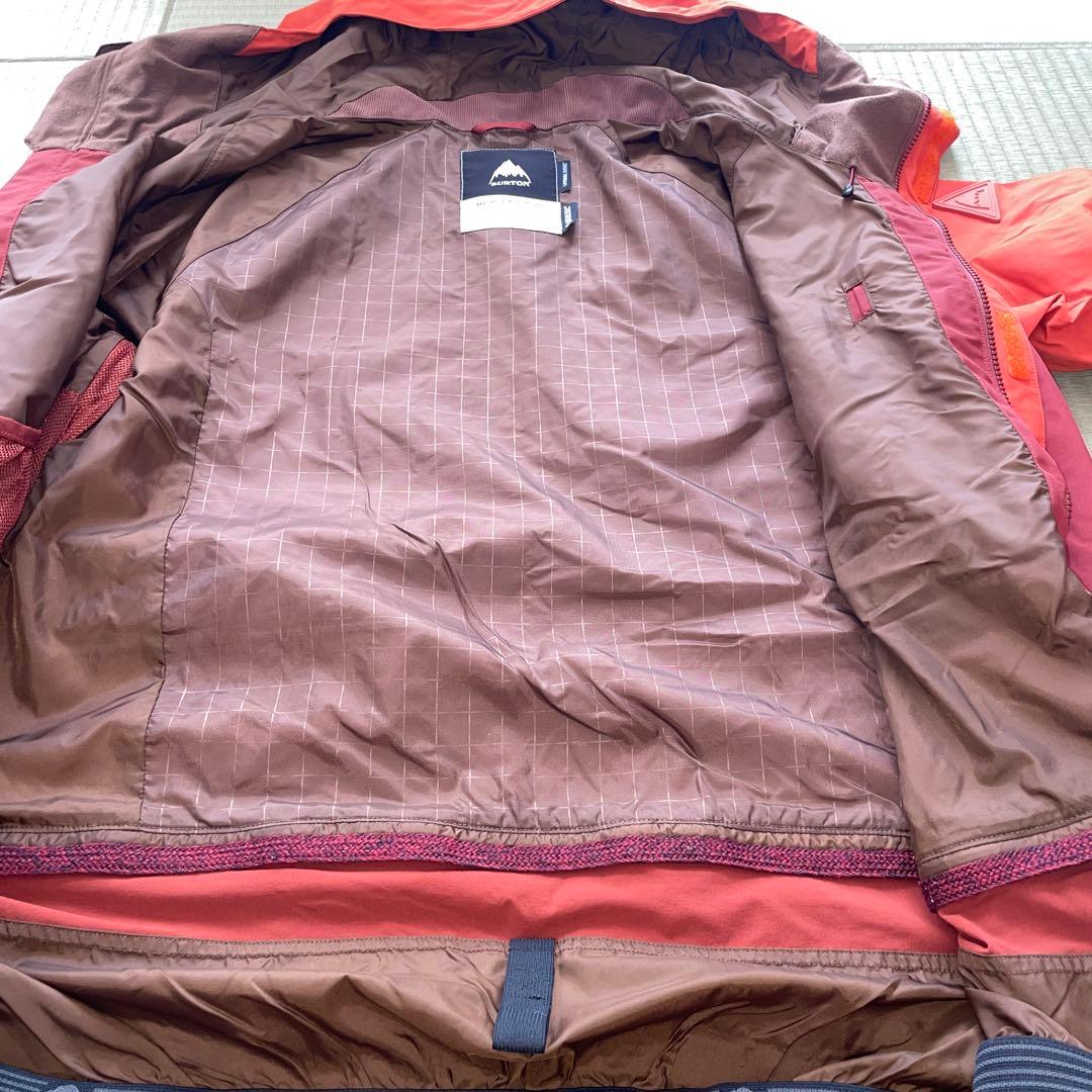 Burton／GORE-ＴＥＸ　スノーボードウェアー　ワインレッド&オレンジ