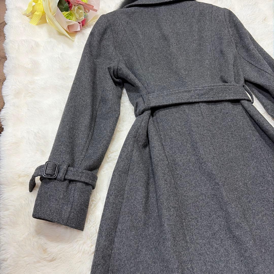 美品 BARNEYS NEWYORK カシミヤ100％ フオックスファー コート