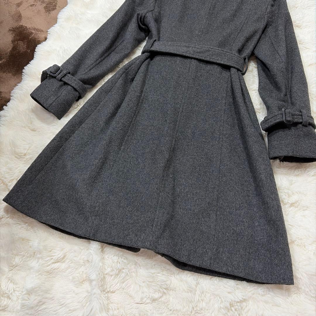 美品 BARNEYS NEWYORK カシミヤ100％ フオックスファー コート