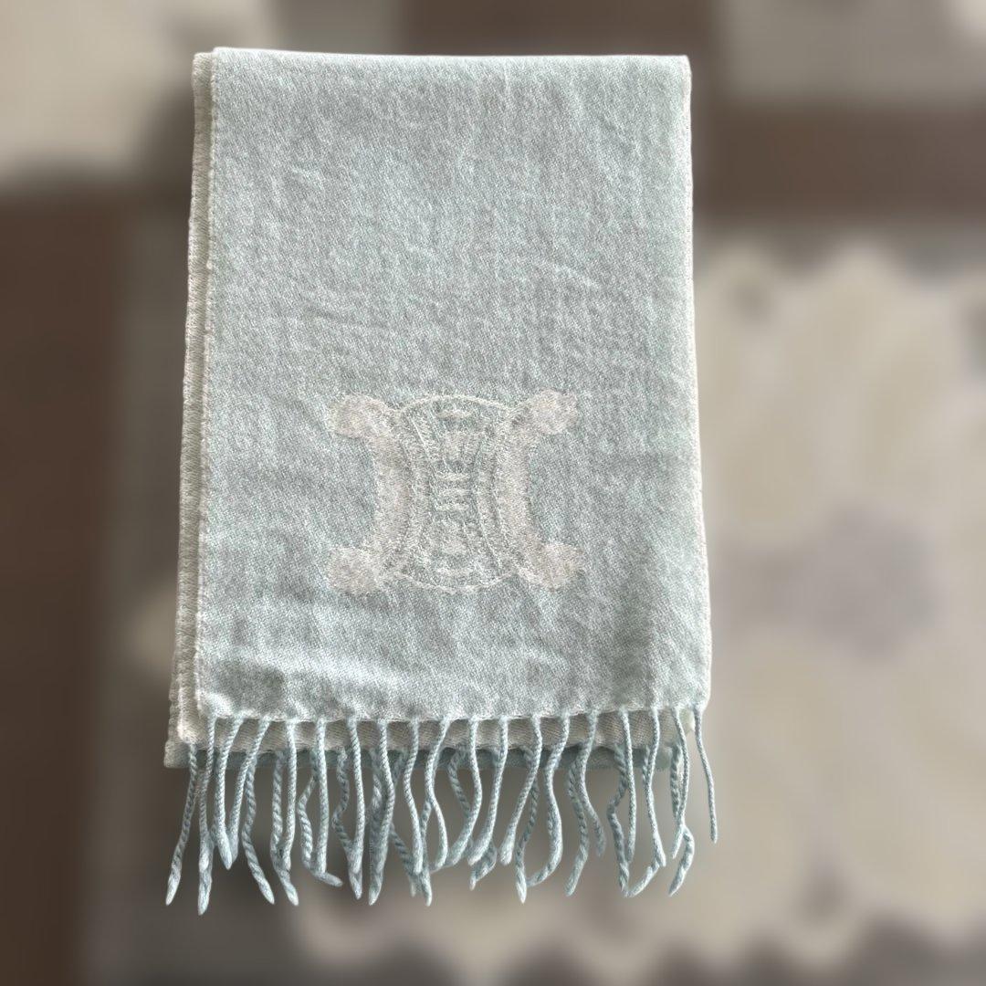 CELINE セリーヌ マフラー マカダム トリオンフ ロゴ