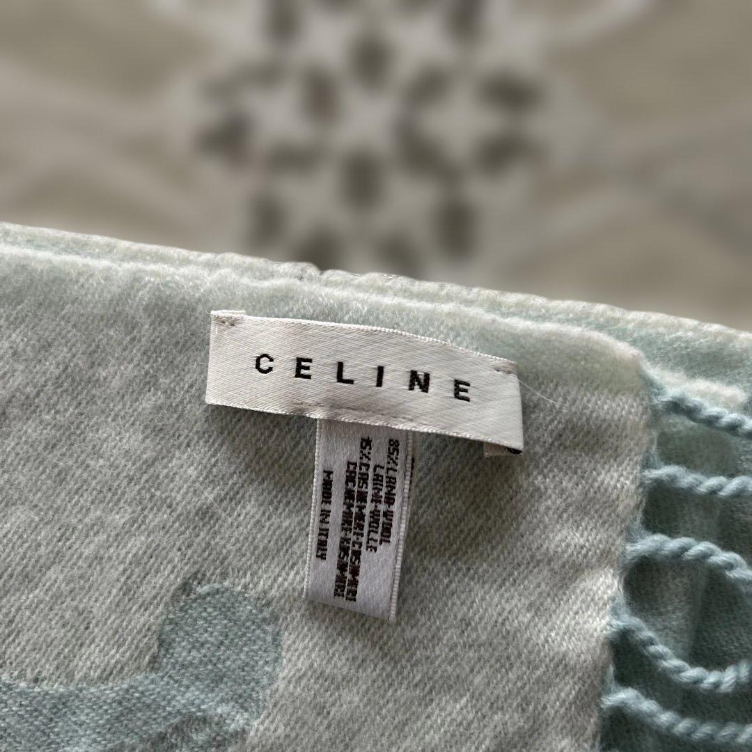 CELINE セリーヌ マフラー マカダム トリオンフ ロゴ