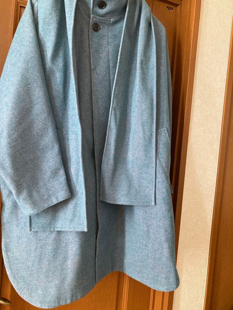 サイレント　川口春奈着用　スタンドカラーポンチョコート