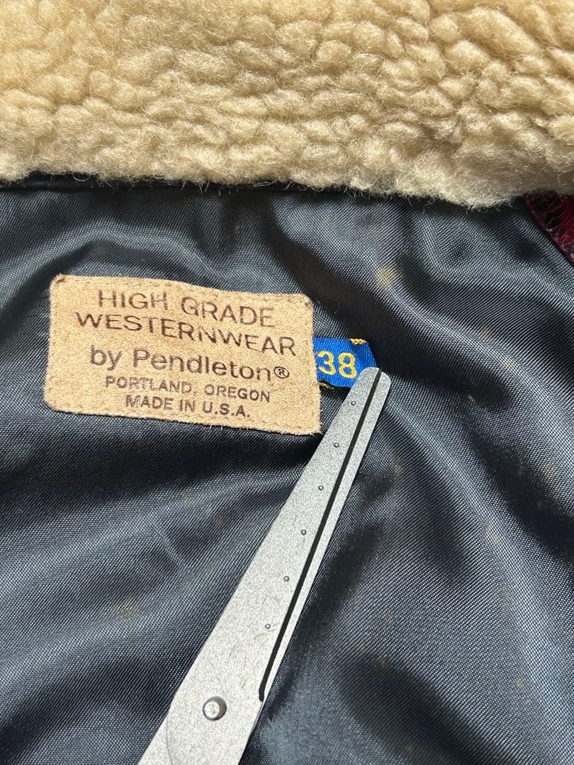 希少 70s80s PENDLETON USA製 ウールコート ネイティブ柄