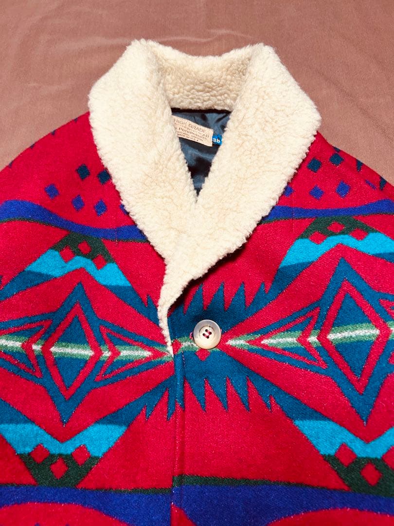 希少 70s80s PENDLETON USA製 ウールコート ネイティブ柄