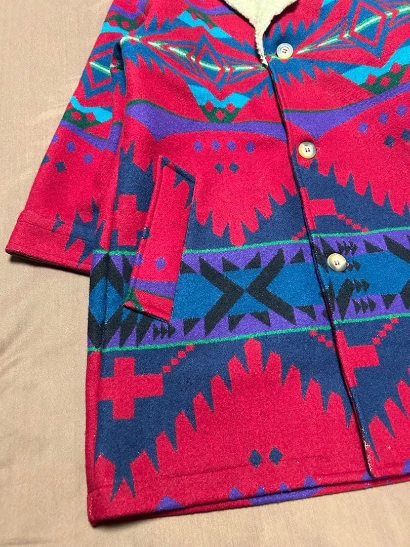 希少 70s80s PENDLETON USA製 ウールコート ネイティブ柄
