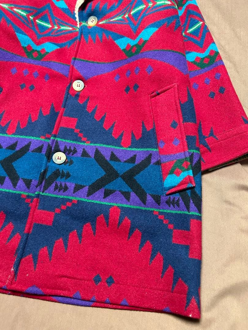 希少 70s80s PENDLETON USA製 ウールコート ネイティブ柄