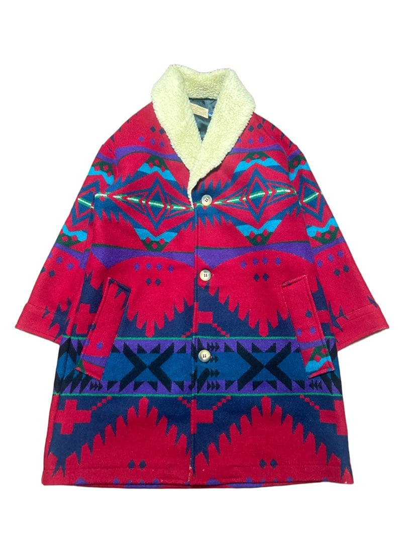 希少 70s80s PENDLETON USA製 ウールコート ネイティブ柄