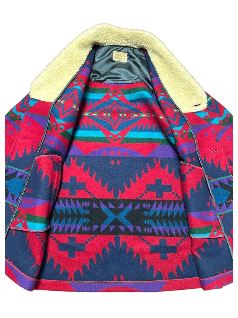 希少 70s80s PENDLETON USA製 ウールコート ネイティブ柄