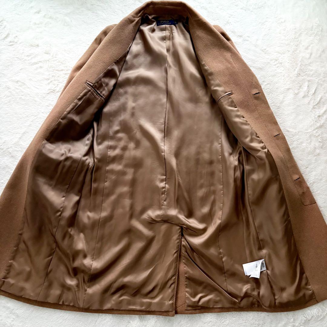 現行系　極美品　ポロラルフローレン チェスターコート　カシミヤ ブラウン　M