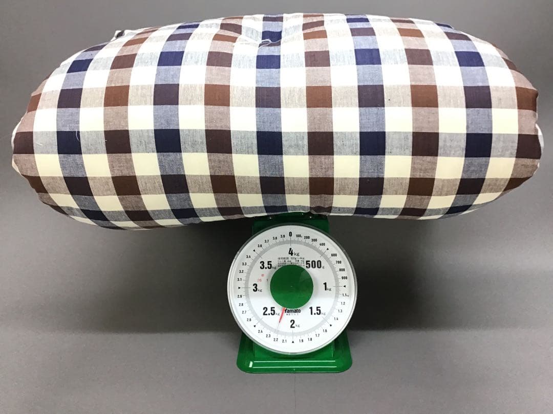 大判長座布団 綿入り68×120cm 先染めチェック大 4枚