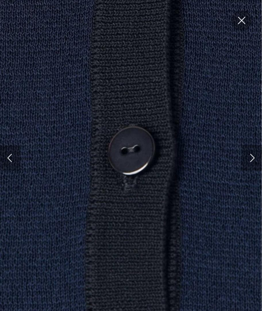 【自宅試着のみ】イエナIENA Bポロシャツニット ネイビー