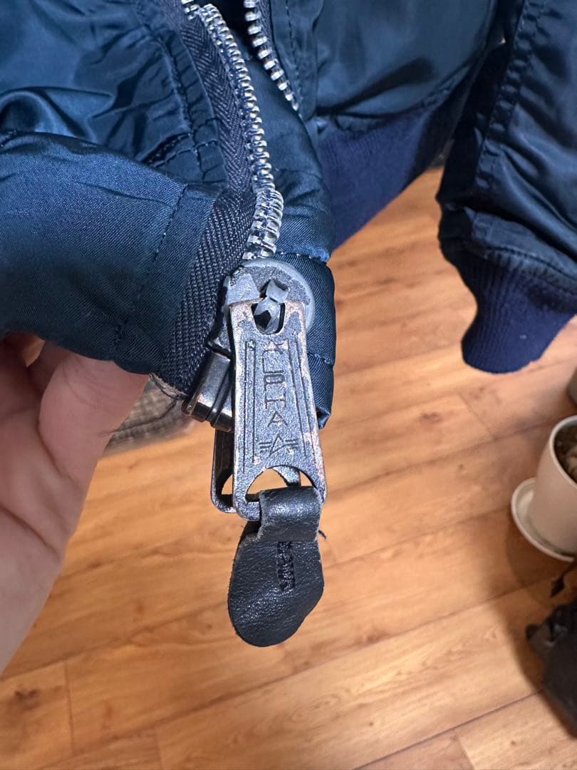 USA製 ALPHA アルファ刺繍 MA-1 フライト ジャケット80s~90s