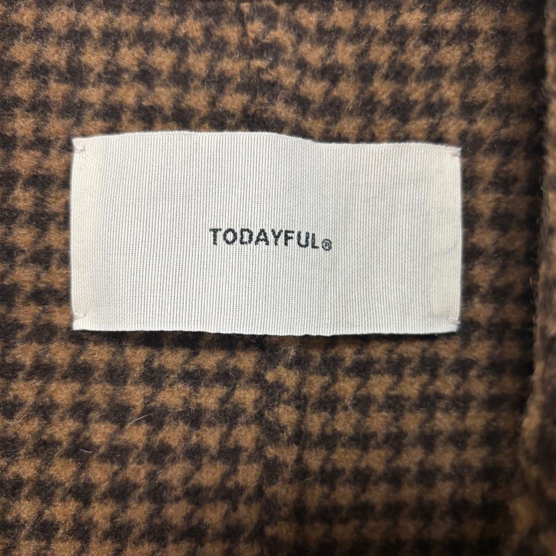 TODAYFUL◆オーバーチェックコート