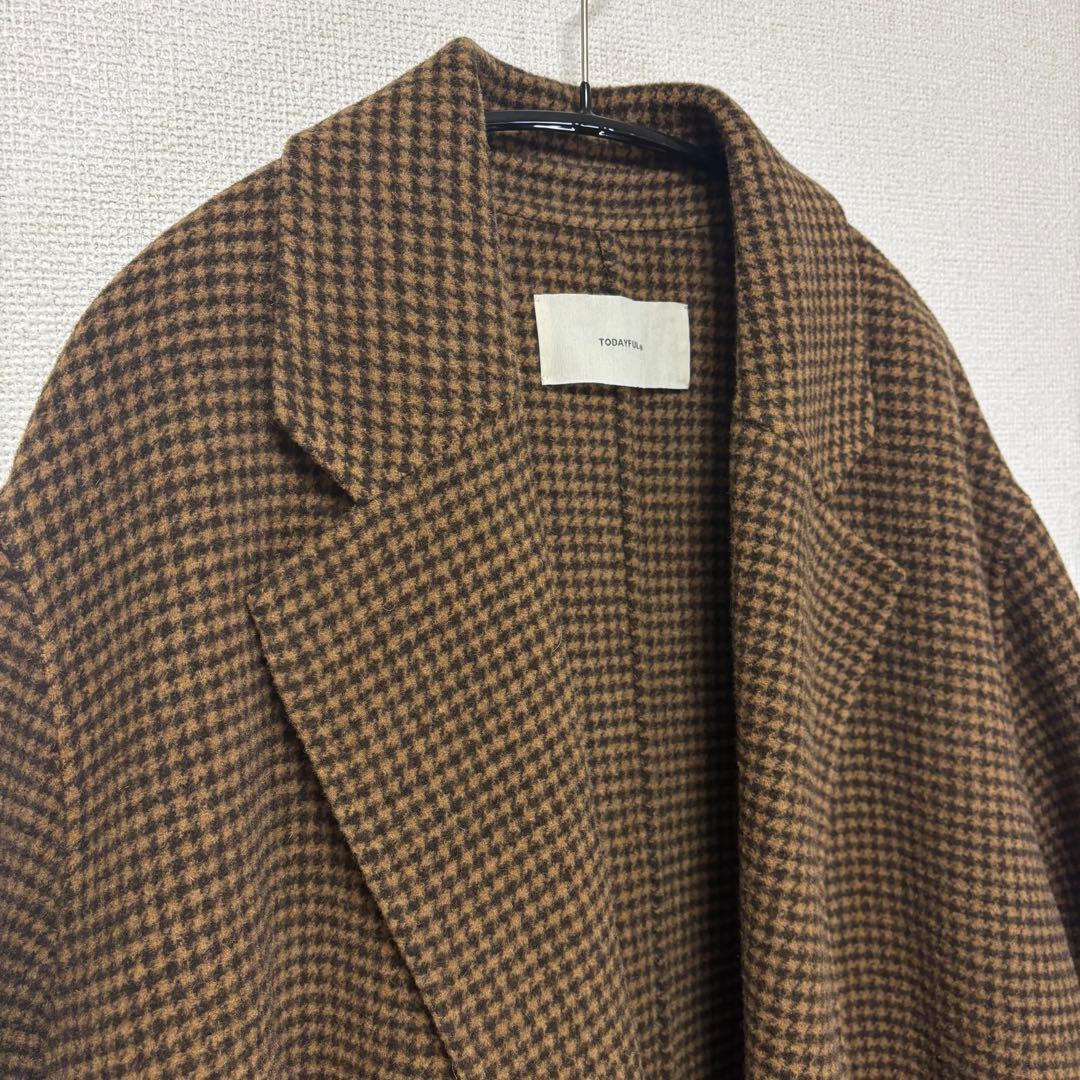 TODAYFUL◆オーバーチェックコート
