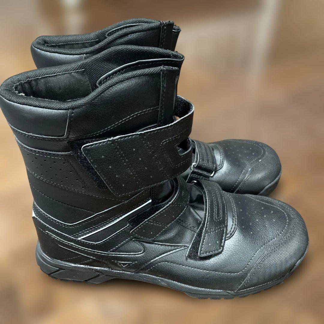 Mizuno 安全靴 ブラック 高筒 ベルクロ