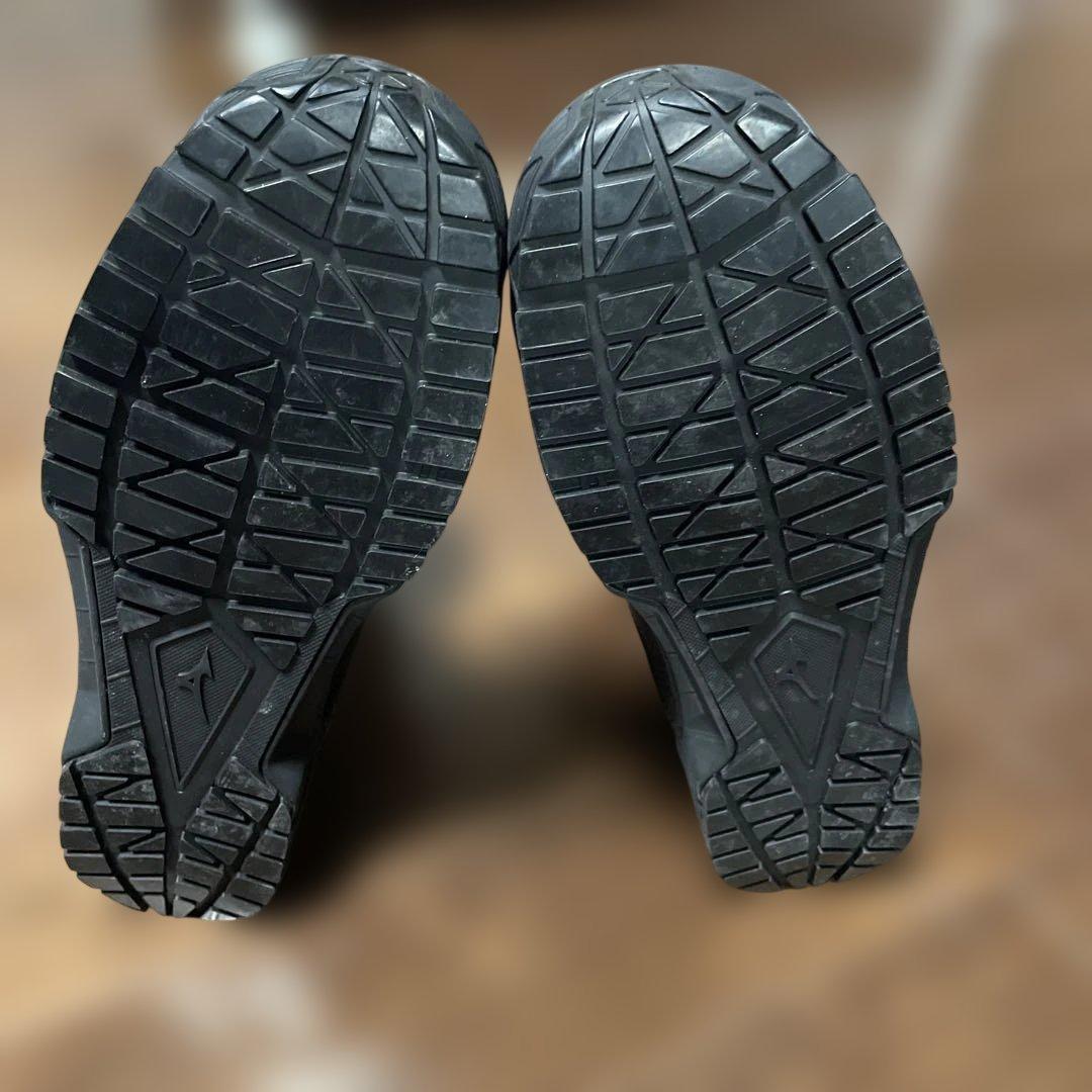 Mizuno 安全靴 ブラック 高筒 ベルクロ
