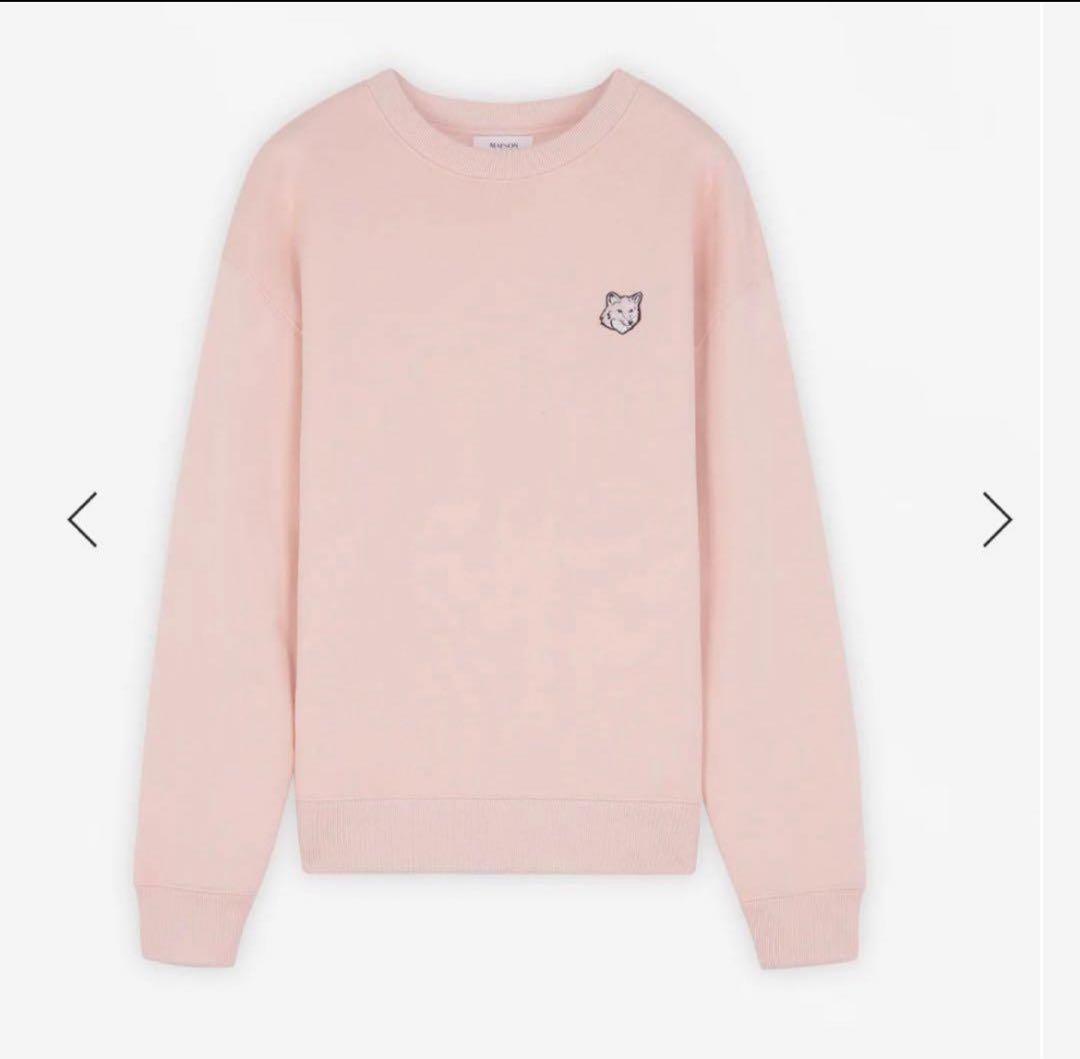 メゾンキツネピンク スウェット トレーナー