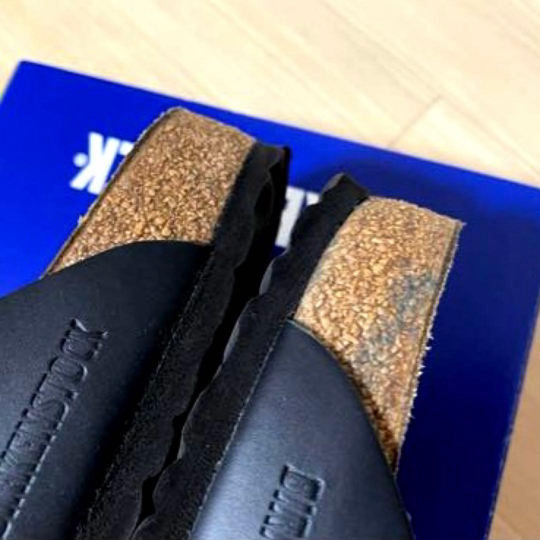 Birkenstock ボストン ナチュラルレザー ナロー 41 ブラック