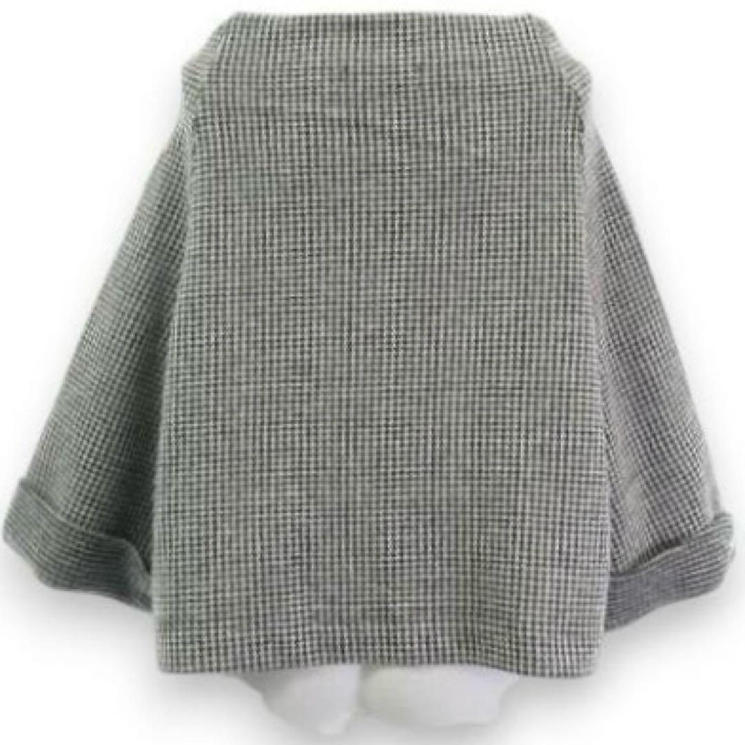 極美品★Y's★2023★ポンチョシルエット★千鳥格子ウールニットカーディガン★