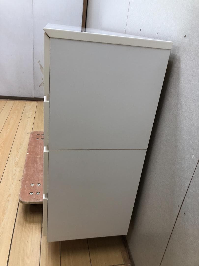 ニトリ ローチェスト クエス　ホワイトウォッシュ 140cm幅　250428-4