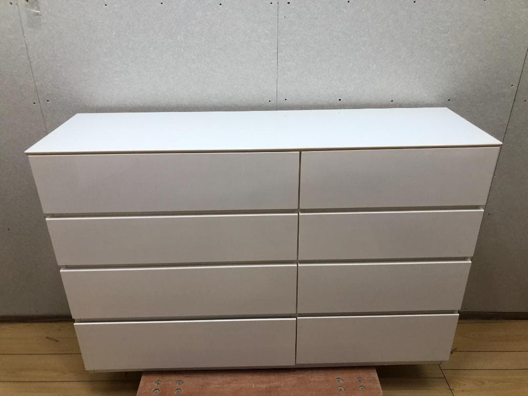 ニトリ ローチェスト クエス　ホワイトウォッシュ 140cm幅　250428-4