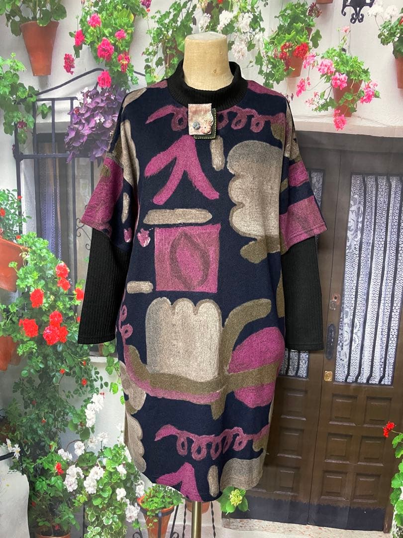 パール174レイヤード風TU（NV×PK)・