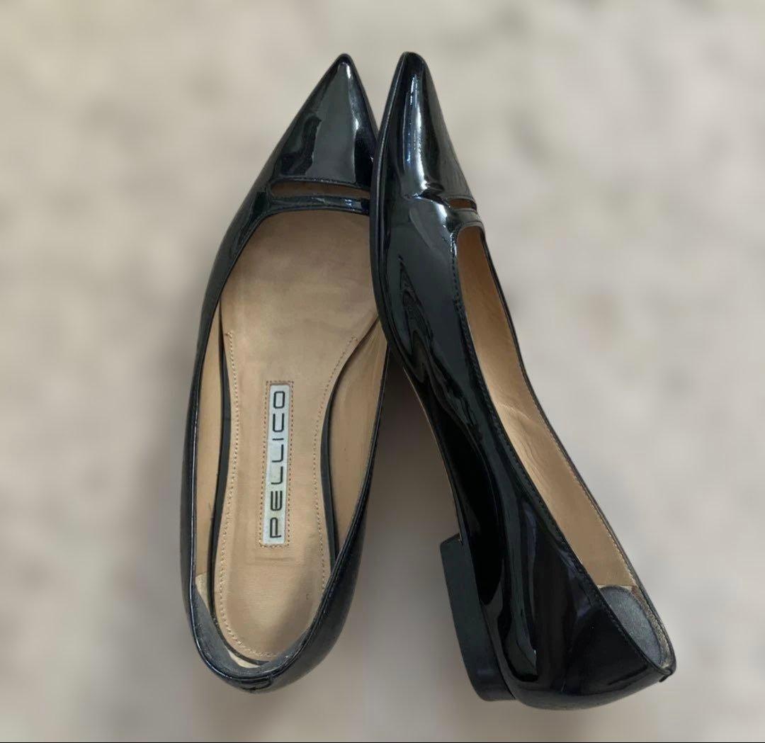 【お値下げ希望対応中】ペリーコ アネッリ エナメル黒　サイズ36