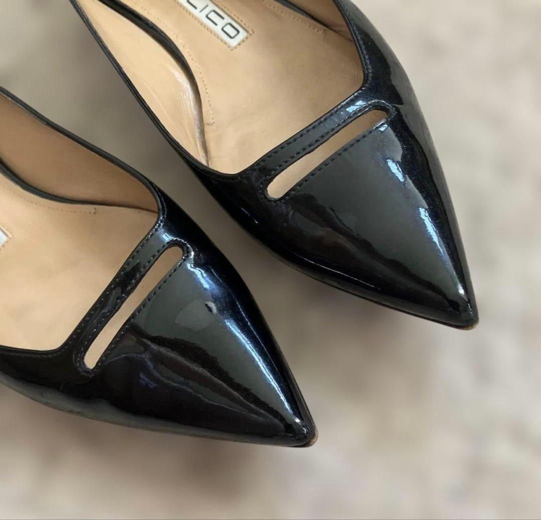 【お値下げ希望対応中】ペリーコ アネッリ エナメル黒　サイズ36