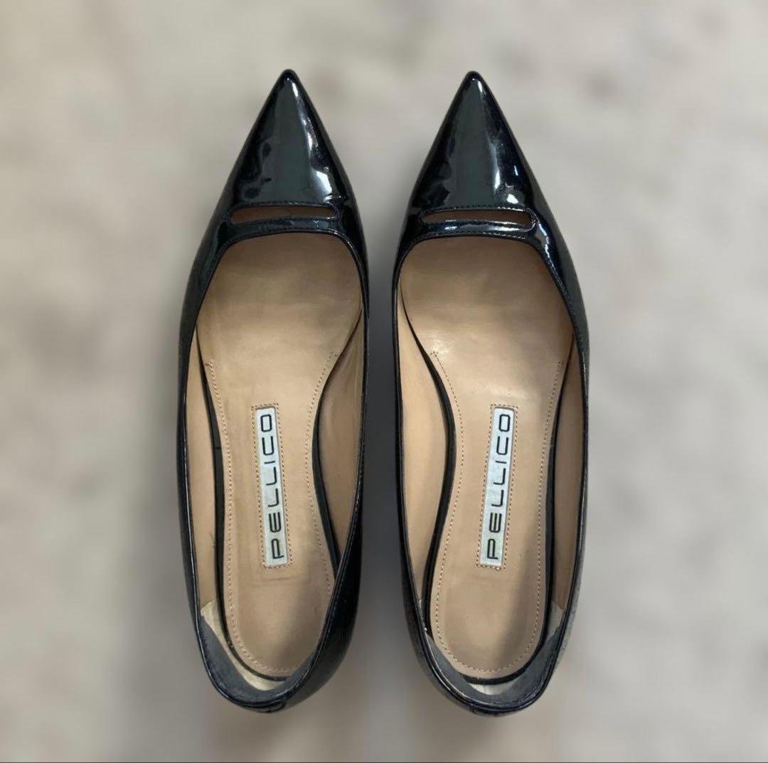 【お値下げ希望対応中】ペリーコ アネッリ エナメル黒　サイズ36