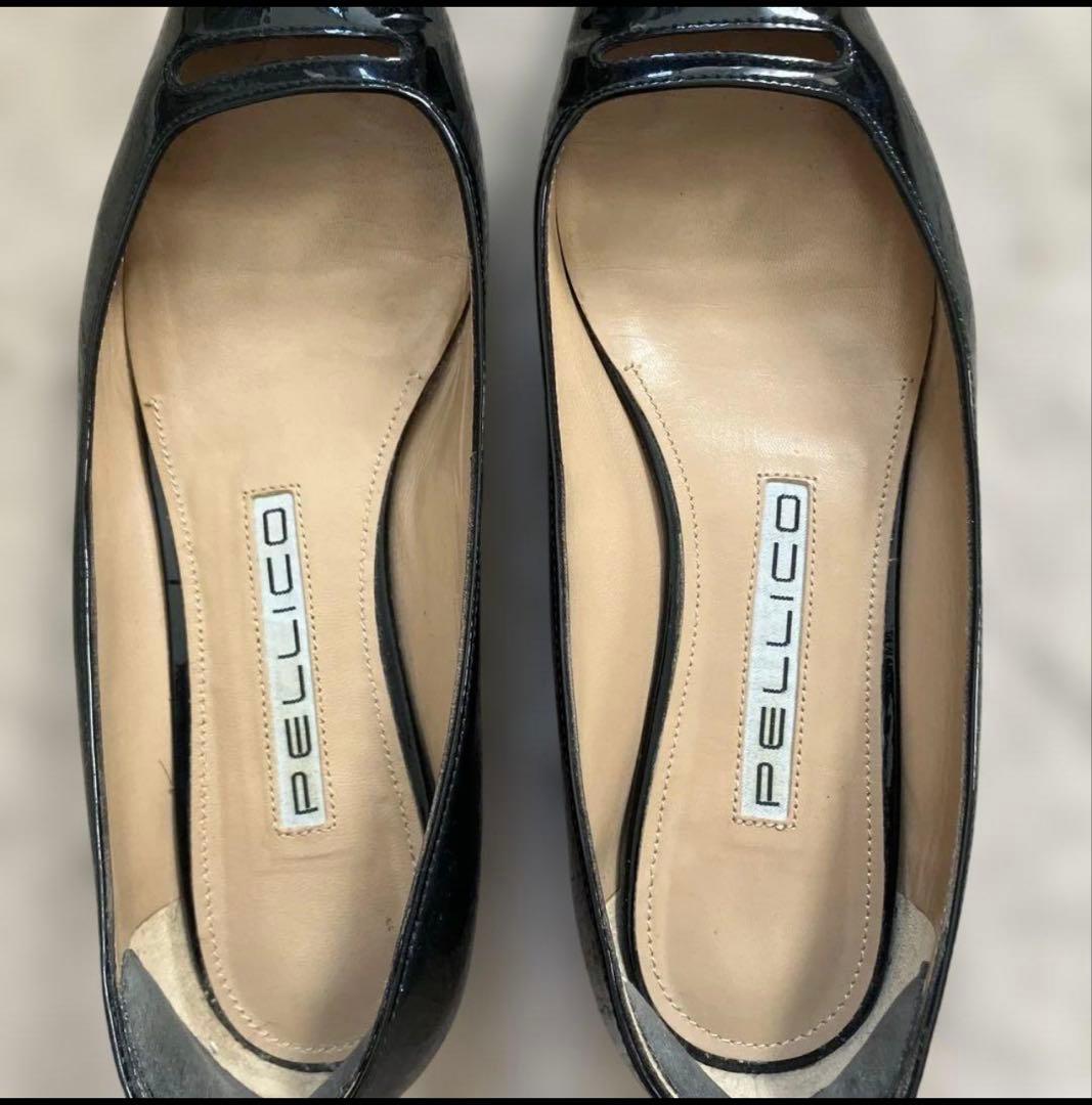 【お値下げ希望対応中】ペリーコ アネッリ エナメル黒　サイズ36