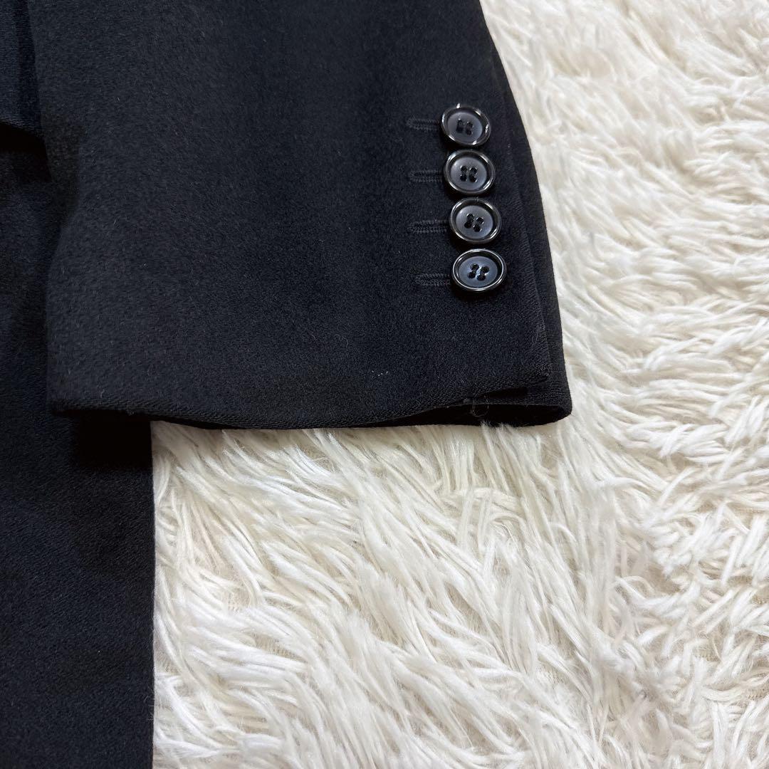 【美品】GARNIER チェスターコート カシミヤ100% ブラック L