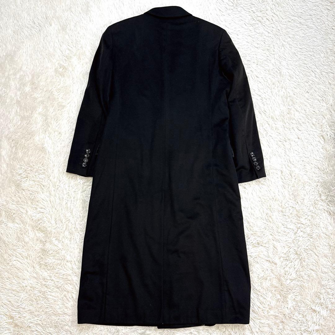 【美品】GARNIER チェスターコート カシミヤ100% ブラック L