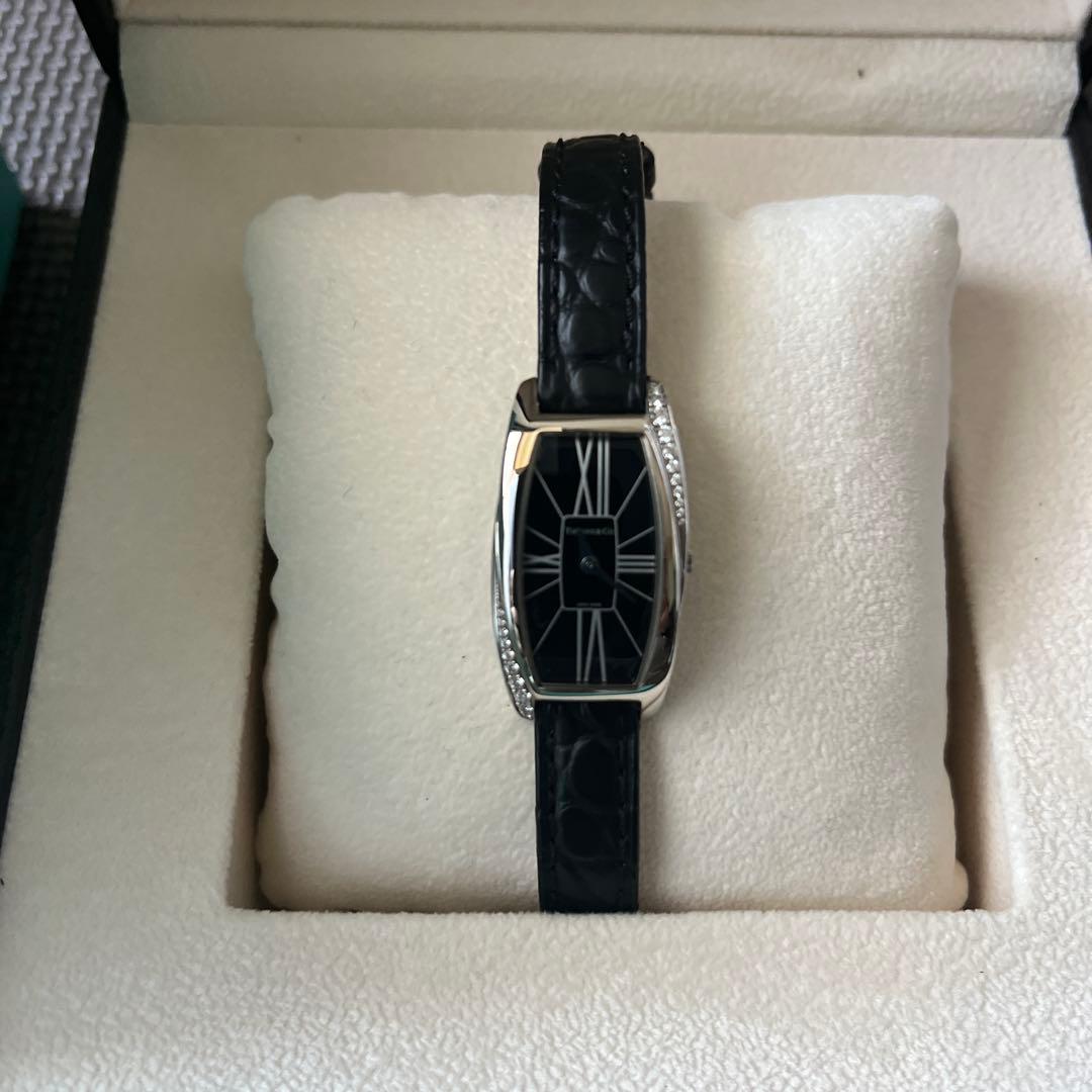 TIFFANY&Co. ジェメア スモール K18WG ダイヤベゼル クォーツ