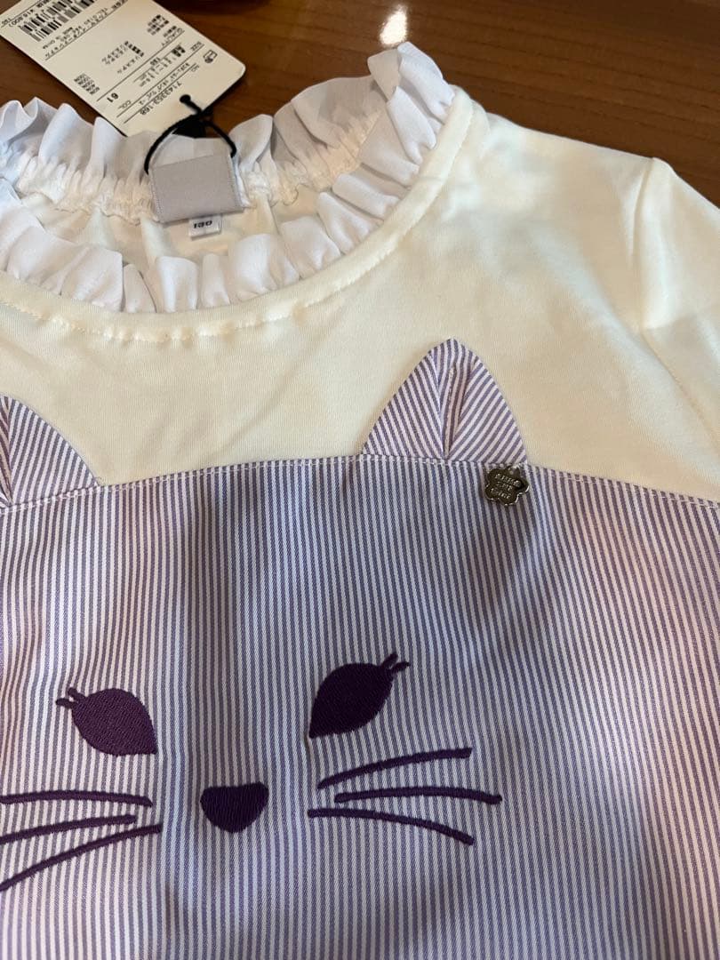 【アナスイミニ】130 ❤︎新品未使用❤︎ チュールワンピース長袖 定価18480円