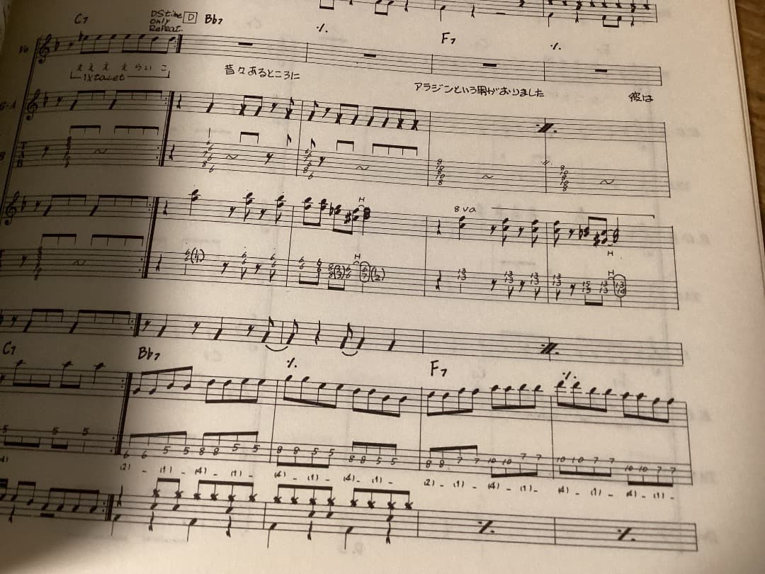 ★楽譜/紅麗威甦/グリース/ヨロシク貮/杉本哲太/タブ譜/バンドスコア