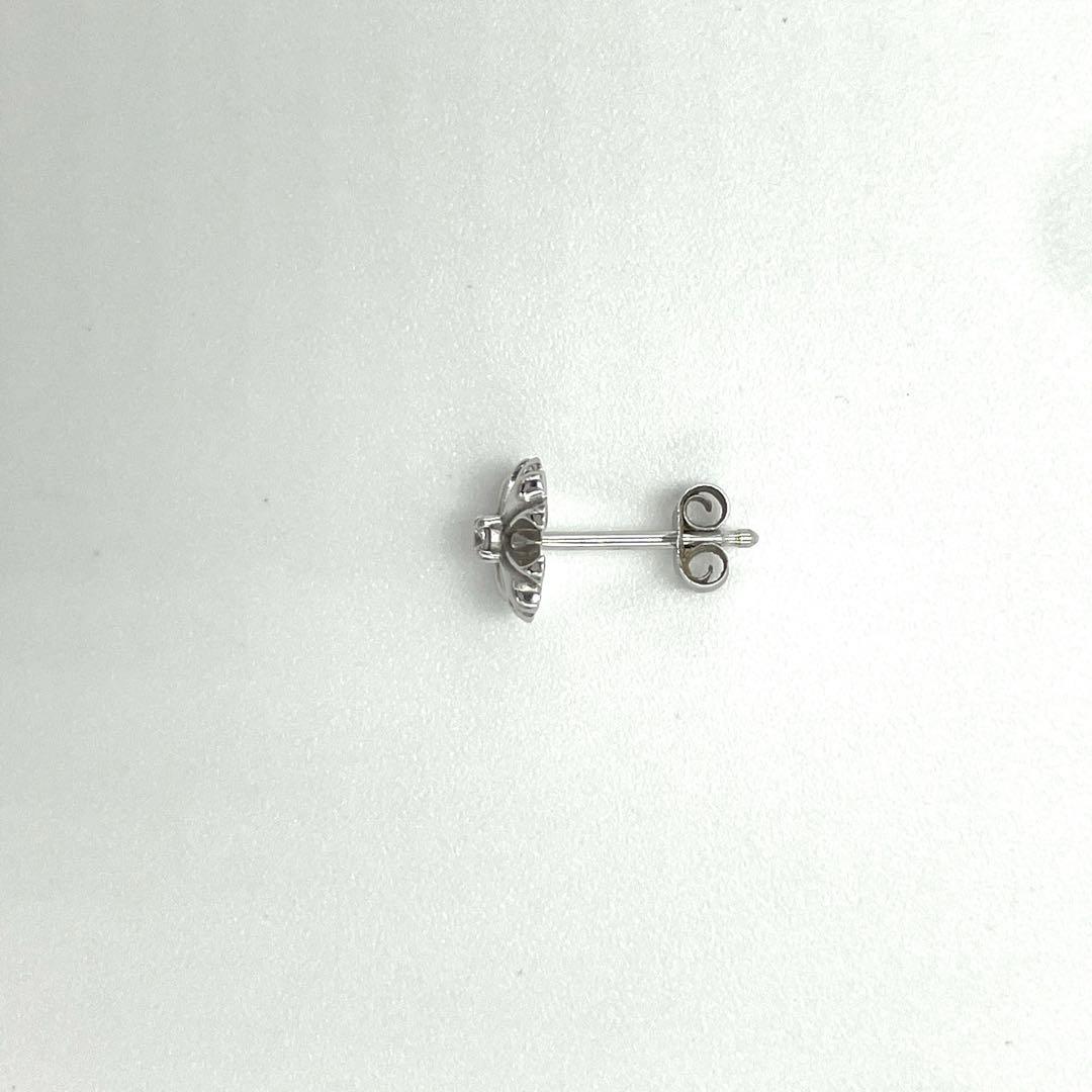 【新品同様】アバランチ ピアス ダイヤモンド 10K ホワイトゴールド 0.7g