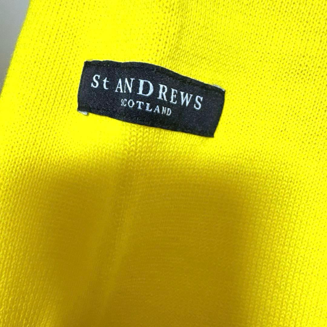 再お値下げ★St ANDREWSセントアンドリュース☆イエロークルーネックニット
