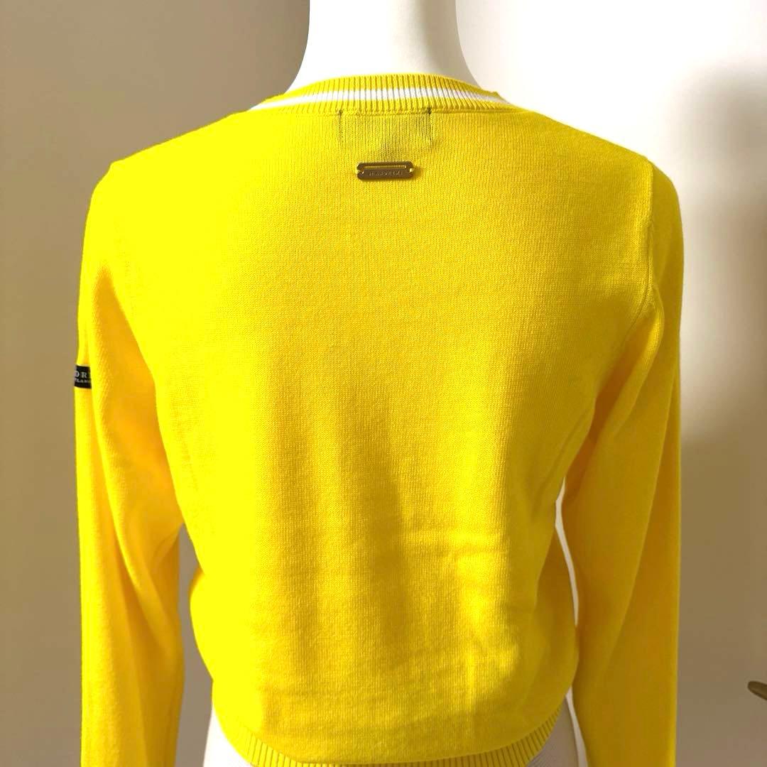 再お値下げ★St ANDREWSセントアンドリュース☆イエロークルーネックニット