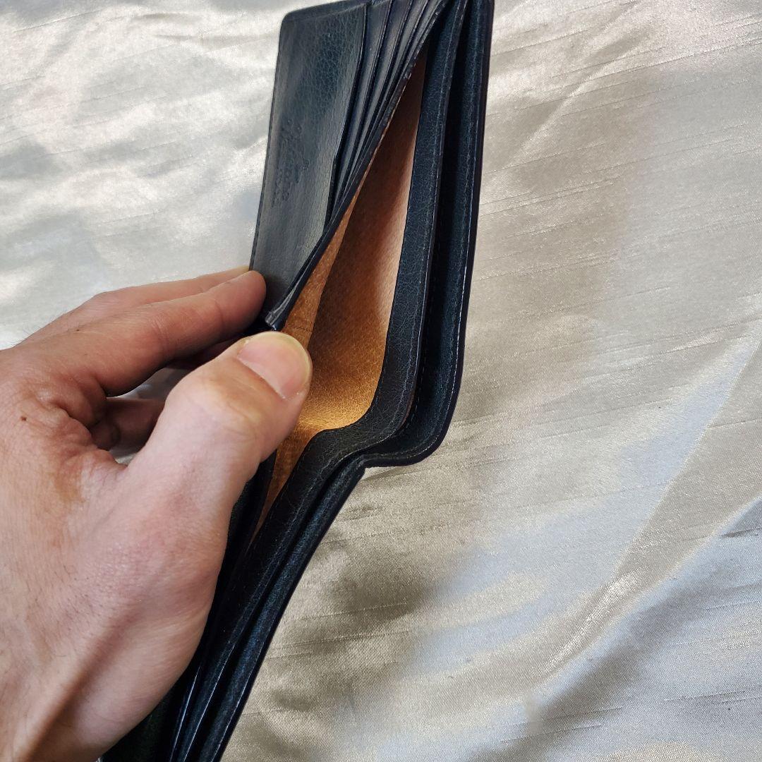 Vivienne westwood ブラックレザー 二つ折り財布　ハーフ